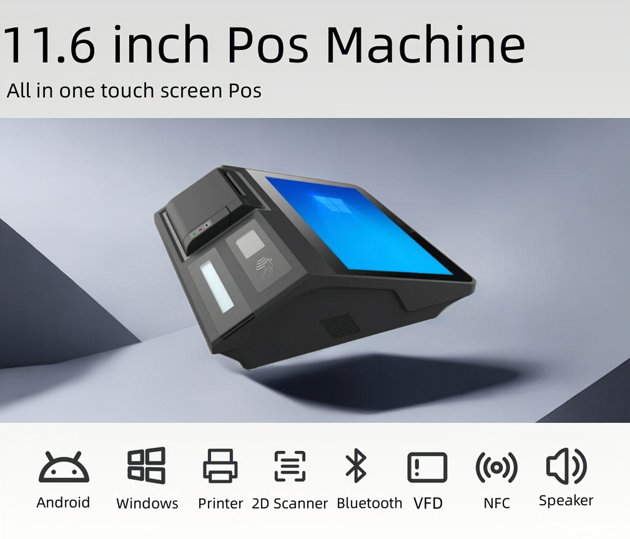 ED116 :All in one pos with thermal printer and scanner(图1)